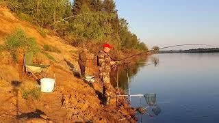 Отдых на природе. Рыбалка на Вятке с ночевкой. Фидер.