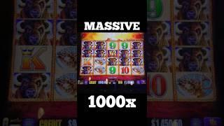 1000x MASSIVE hit on Buffalo Gold - JACKPOT! #shorts