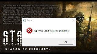 Решение проблемы со STALKER Anomaly + BaS? Openal SOUND