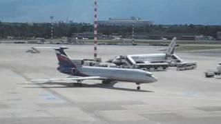 Tupolev 154M | Aeroflot Soloviev D-30KU-154 turbofans starting