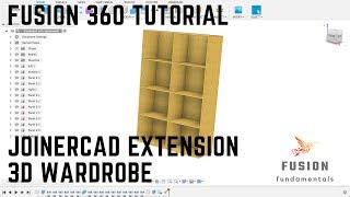 Fusion 360: Using Joinercad extension - Making a wardrobe in 3D