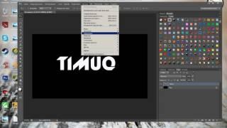 Как сделать радужный шрифт в PHOTOSHOP CS6