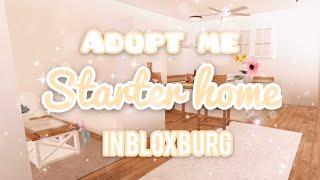 Building the adopt me starter home in bloxburg || bloxburg speed build || AlmondxMilk ||