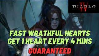 Diablo IV Season 1: Fast Wrathful Heart Farming, 1 Wrathful Heart Guaranteed every 4 mins