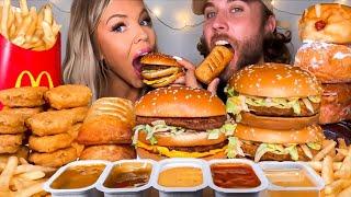 ASMR MCDONALDS DONUTS, STRAWBERRY PIE, BIG MAC, SPICY NUGGETS, JUNIOR CHICKEN, MUKBANG 먹방 HUNNIBEE