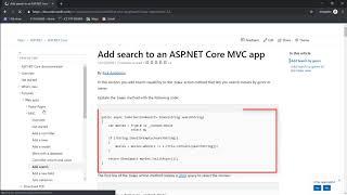 ASP.net Core MVC Tutorial || Add Model Class || Add Controller || Add Search box || Add New Field
