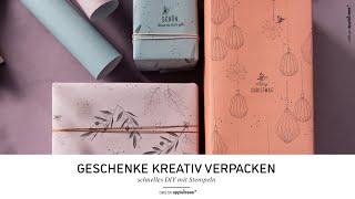 DIY Stamping Tutorial - Geschenke kreativ verpacken