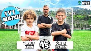 THEY WERE OUT OF BREATH! OMER EYMEN AND YUSUF EMRE FACED OFF IN A ONE-GOAL MATCH IN RIZE | 1V1