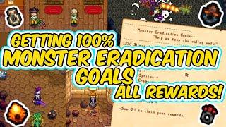 ALL MONSTER ERADICATION GOALS! | Stardew Valley Tips