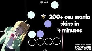 200+ osu mania skins in 4 minutes - osu!mania Skins Showcase Compilation