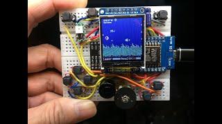 ESPBoy Arduboy2 on Breadboard