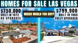 Las Vegas Homes for Sale - Which House Would You Buy? | UPGRADED 1965 vs Non-Upgraded 1972