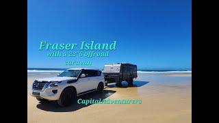 FRASER ISLAND WITH A FULL SIZE OFFROAD CARAVAN