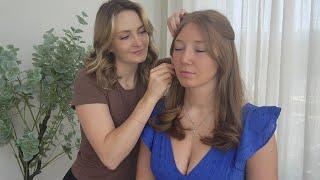 ASMR Perfectionist 90's Blowout With Hair Rollers - Hair Curling, Perfecting, Brushing & Final Touch