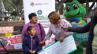 Ganadora del tercer premio de Felicidades Bolivia en Sucre