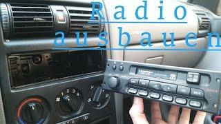 Auto Radio ausbauen ohne Entriegelungswerkzeug  | Opel Astra G |  How to remove a car radio