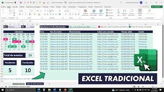 Cómo Hacer una AGENDA Automatizada con Calendario en EXCEL TRADICIONAL