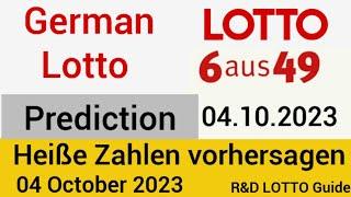 German Lotto 6aus49 Prediction For 4 October 2023 | Heiße Zahlen vorhersagen