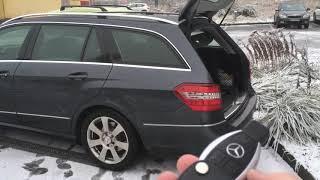 Mercedes-Benz W212 tailgate remote opening with the key button