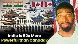 India vs Canada Military Power Comparison 2023 | Foreigner Reacts