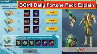 BGMI Daily Fortune Pack Event Explain | Get Permanent Outfits & Pistol Skin