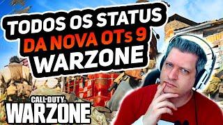 TODOS OS STATUS DA NOVA OTs 9! CERTAMENTE É META! | COD WARZONE