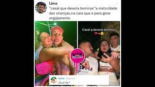 Treta! Em trend de "casal que deveria terminar"Larissa flor mostra foto de vivi e Juliano