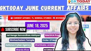 GKToday Current Affairs  18 June, 2025