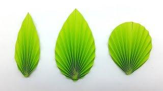 3 Easy DIY Paper Leaves making Instructions (Paper Leaf Pattern)