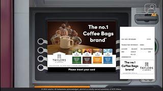 atmAd Taylors Coffee Bags ATM Campaign