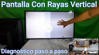 Tutorial Reparación de Pantalla Con Rayas Vertical y Corto Circuito  Diagnostico paso a paso.