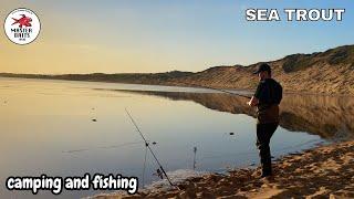 Camping out and fishing for sea trout