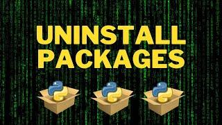 How to Uninstall Multiple Python Packages Using PIP (2024)