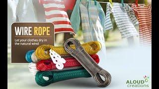 Laundry Hack: Aloud Creations PVC Coated Steel Wire Rope! Best Clothesline Solution #clothesline