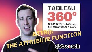 ATTR(): The Attribute Function | Tableau 360