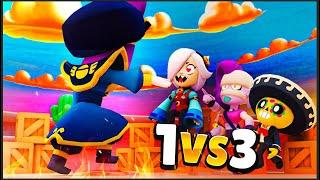 Mortis 1vs3 in Brawl Ball #2