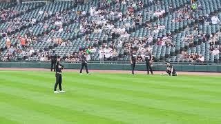 Watching Dylan Cease Warm Up Before The Chicago White Sox game