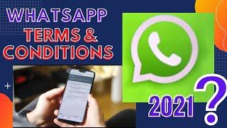 2021 New Whatsapp Terms & Conditions|Cyber Law |privacy Policy|whatsapp security |Third party access