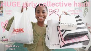 HUGE girly collective haul Tjmaxx, Burlington, Sephora, Pandora, Victoria Secret, Nordstrom & more!