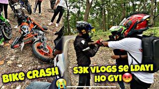 @S3KVLOG56 se hue ladai Live Bike crash|| Hyper ride || crash hogya