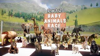 50 Baby Animals Race in Planet Zoo included Baby Elephant, Mammoth, Giraffe, Ostrich, Lion & Panda 2