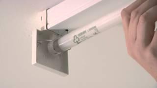 How to replace a fluorescent tube light