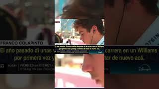 Franco Colapinto no piensa en su futuro aún!!!