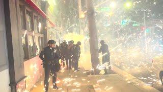 'No Kings' Protest Ends With Violent Encounters | Santa Ana, CA