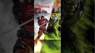 Deadpool vs hulk comparison video #comparison #shorts