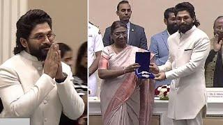 Allu Arjun Receives National Award For Pushpa | Allu Arjun Wife Reaction | 69th National Film Awards