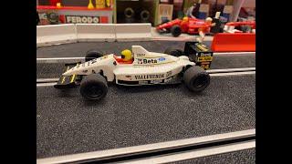 Minardi F1 Slotcar on Ninco track test drive