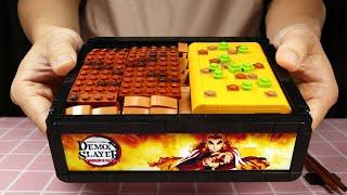 ENTIRE LEGO Rengoku's Bento from Demon Slayer LEGO CHALLENGE Stop Motion Cooking ASMR