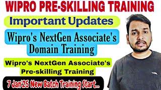 Wipro Domain Training & Pre-skilling Training Update | Elite Profile,2022 Batch Candidates | OL, JL