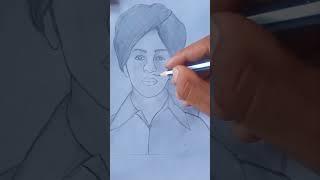 veer Bhagat Singh sketch art #HimanshuKumar-himanshu_artist #short